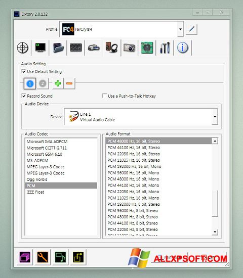 Ảnh chụp màn hình Dxtory cho Windows XP