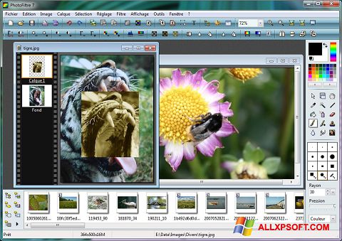 Ảnh chụp màn hình PhotoFiltre cho Windows XP