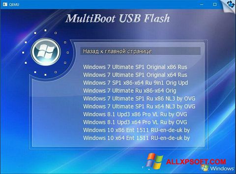 Ảnh chụp màn hình MultiBoot USB cho Windows XP