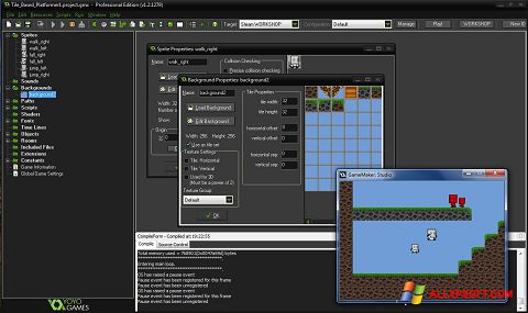 Ảnh chụp màn hình GameMaker: Studio cho Windows XP
