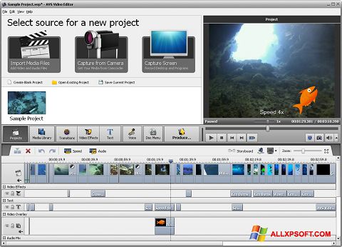 Ảnh chụp màn hình AVS Video Editor cho Windows XP