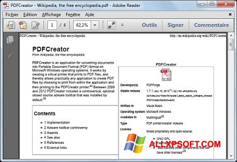 Ảnh chụp màn hình PDFCreator cho Windows XP