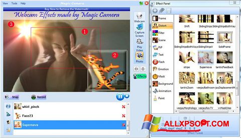 Ảnh chụp màn hình Magic Camera cho Windows XP