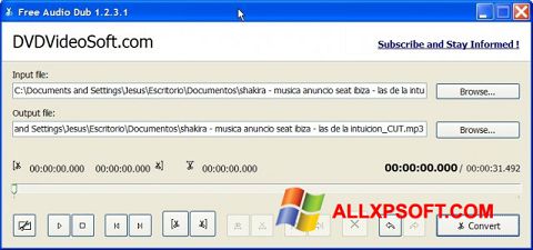 Ảnh chụp màn hình Free Audio Dub cho Windows XP
