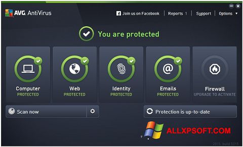 Ảnh chụp màn hình AVG AntiVirus Pro cho Windows XP