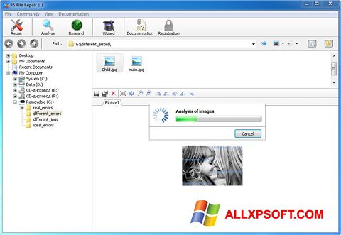 Ảnh chụp màn hình RS File Recovery cho Windows XP