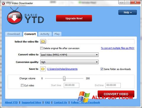 Ảnh chụp màn hình YTD Video Downloader cho Windows XP