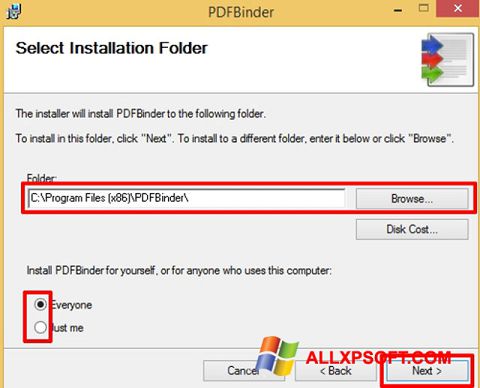 Ảnh chụp màn hình PDFBinder cho Windows XP