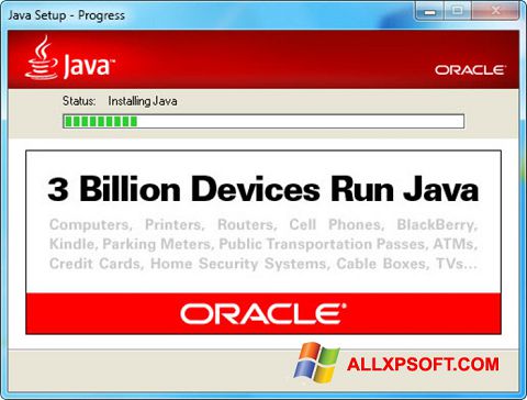 Ảnh chụp màn hình Java Runtime Environment cho Windows XP