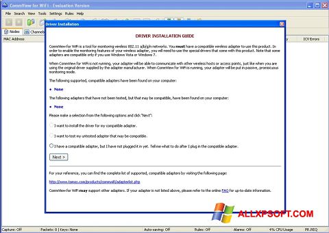 Ảnh chụp màn hình CommView for WiFi cho Windows XP