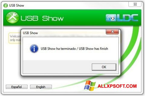 Ảnh chụp màn hình USB Show cho Windows XP