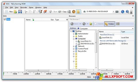 Ảnh chụp màn hình Nero Burning ROM cho Windows XP