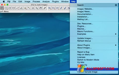 Ảnh chụp màn hình ImageJ cho Windows XP