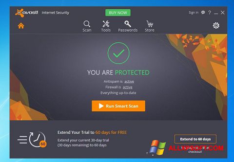 Ảnh chụp màn hình Avast Internet Security cho Windows XP