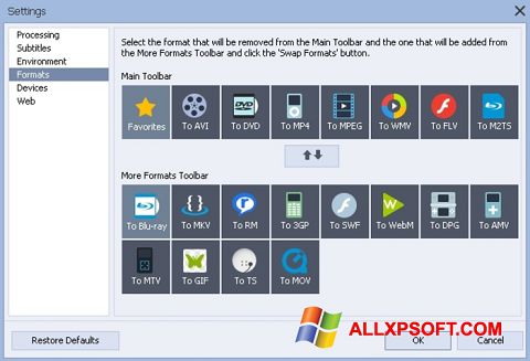 Ảnh chụp màn hình AVS Video Converter cho Windows XP