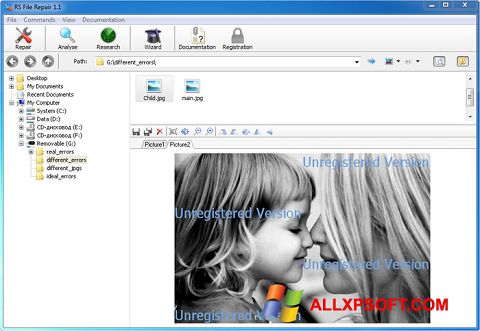 Ảnh chụp màn hình File Repair cho Windows XP
