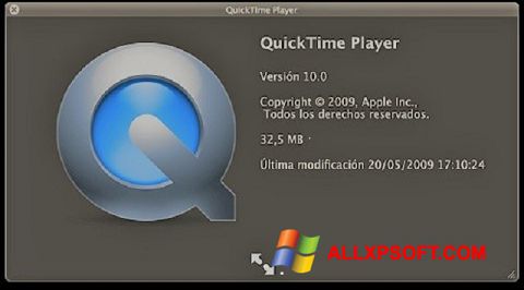 Ảnh chụp màn hình QuickTime cho Windows XP