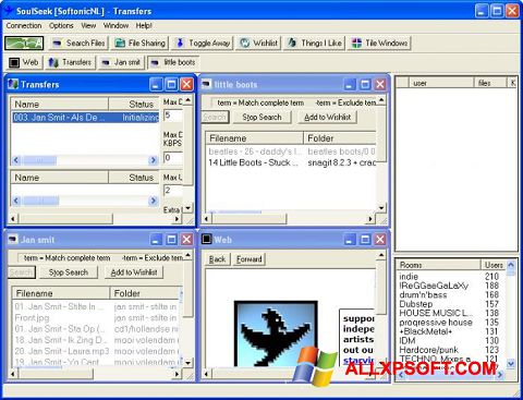 Ảnh chụp màn hình Soulseek cho Windows XP