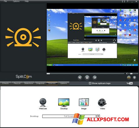 Ảnh chụp màn hình SplitCam cho Windows XP