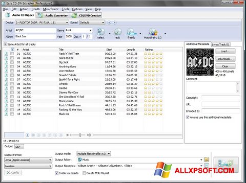 Ảnh chụp màn hình Easy CD-DA Extractor cho Windows XP