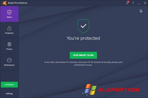 Ảnh chụp màn hình Avast! Pro Antivirus cho Windows XP