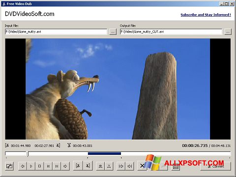 Ảnh chụp màn hình Free Video Dub cho Windows XP