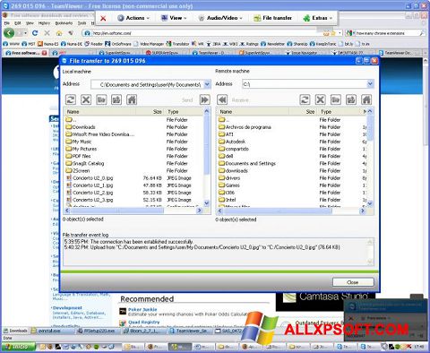 Ảnh chụp màn hình TeamViewer cho Windows XP
