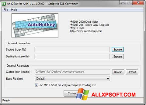 Ảnh chụp màn hình AutoHotkey cho Windows XP