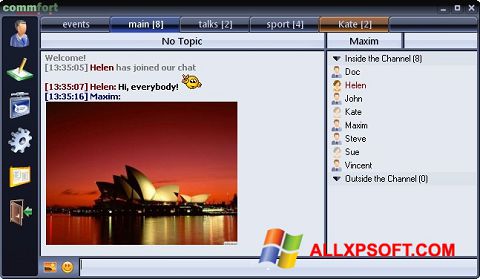 Ảnh chụp màn hình CommFort cho Windows XP