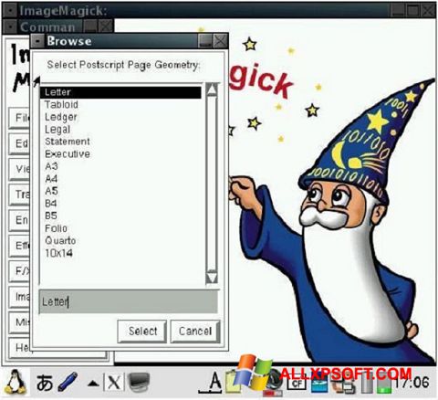 Ảnh chụp màn hình ImageMagick cho Windows XP