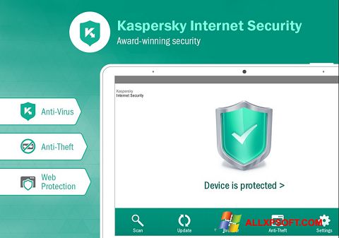 Ảnh chụp màn hình Kaspersky Internet Security cho Windows XP